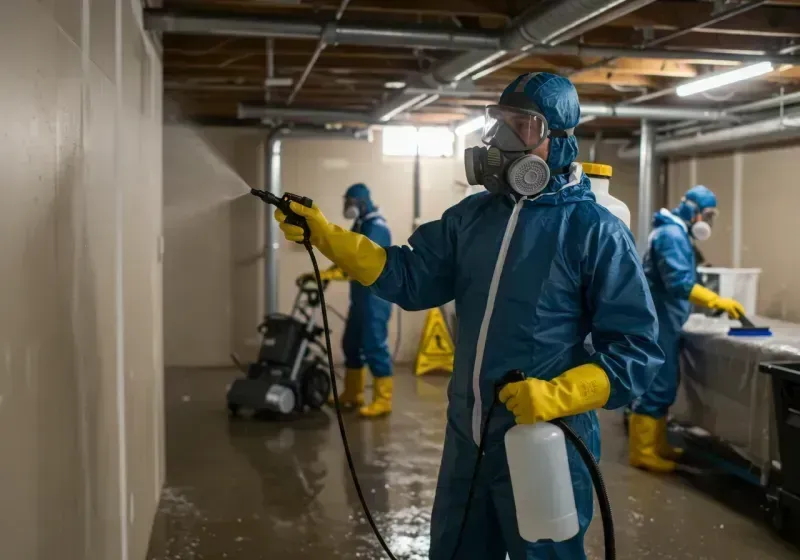 Basement Sanitization and Antimicrobial Treatment process in Buchanan, VA